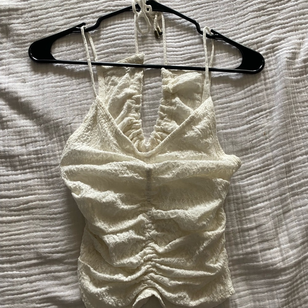 Free People Cream Tank Top